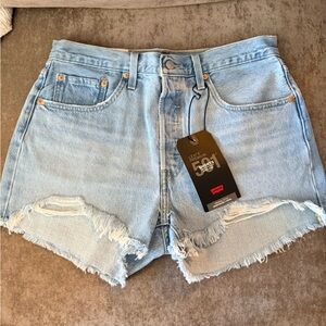 Levi's Premium Light Blue Jean 501 Shorts